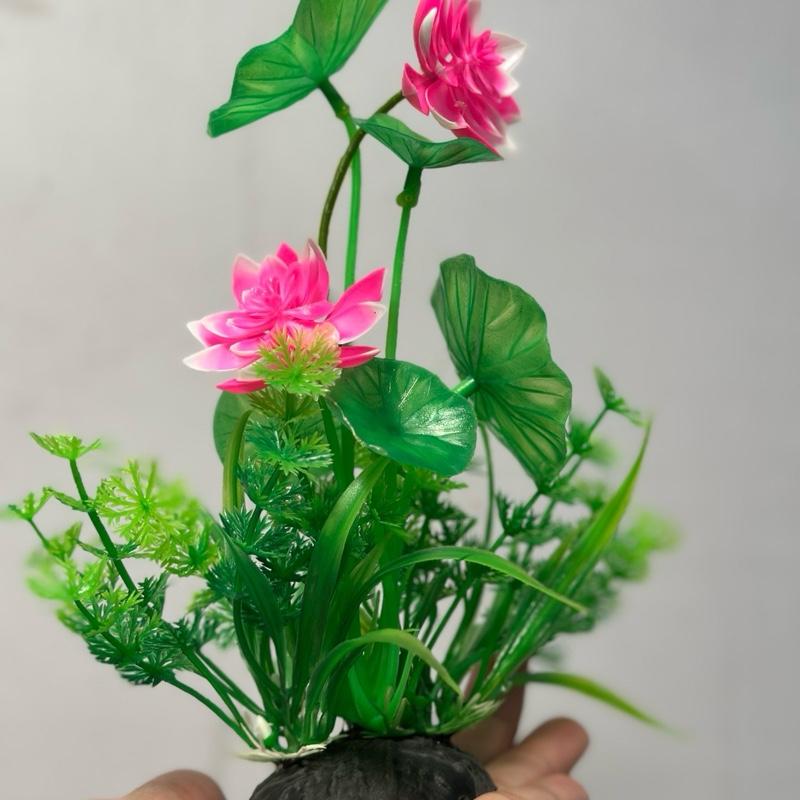 Chậu Cây Tùng Bonsai Bằng Nhựa Trang Trí Tiểu Cảnh, Trang Trí Kèm Các Mẫu Tượng Mini