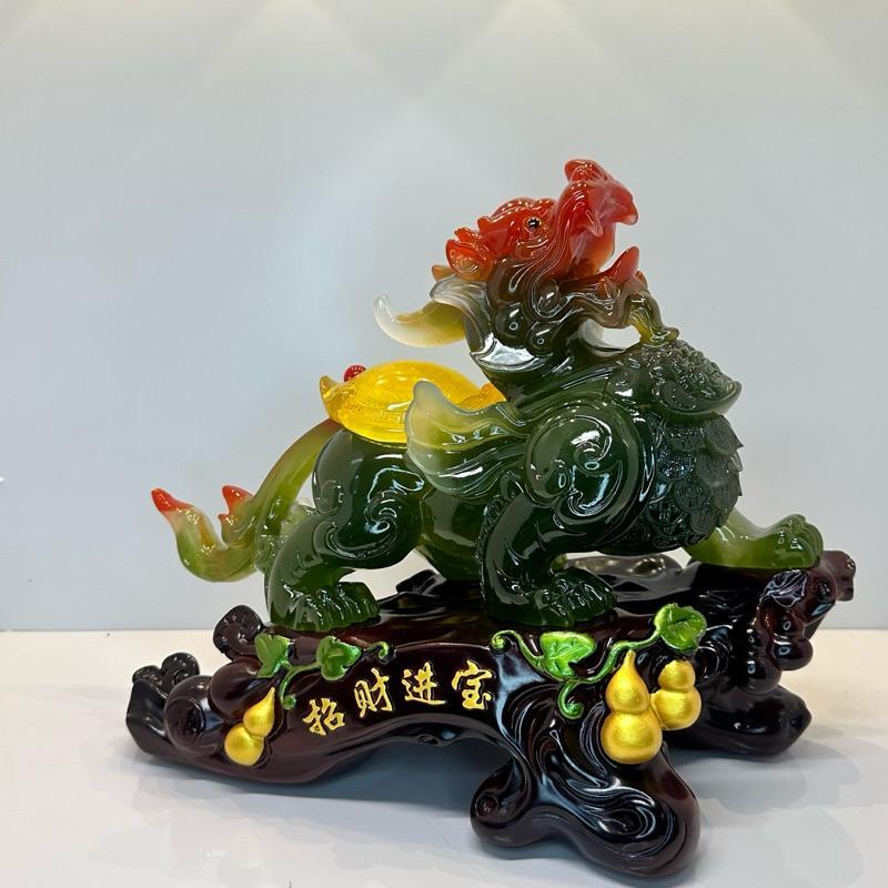 Tượng Tỳ Hưu Trấn Trạch Chiêu Tài 32x17x26, Trang Trí Nội Thất Quà Tặng Tân Gia, Khai Trương,Tặng Sếp Decor Đồng