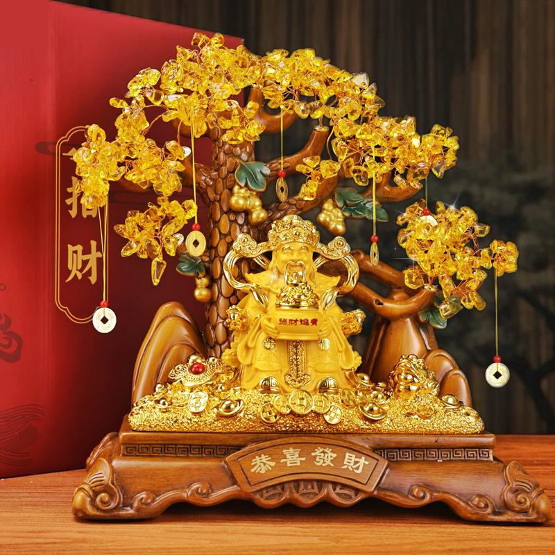 Tượng Phong Thủy Rồng Mèo Cây Tài Lộc, Tượng Decor Trang Trí Nhà Cửa Quà Tặng Tân Gia Khai Trương Sinh Nhật Ý Nghĩa