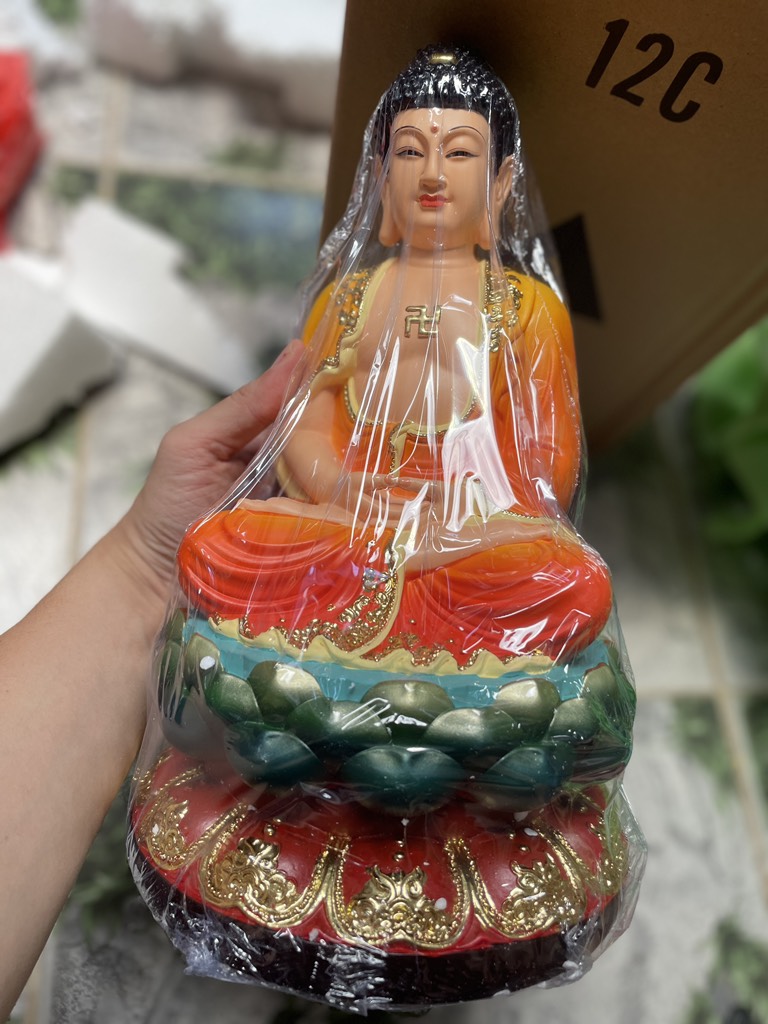 Tượng Tam Thế Phật Quan Âm Bồ Tát , Phật A Di Đà, Địa Tạng Chất Liệu Polyresin Size 30Cm , Tượng Thờ Cúng , Quà Tặng