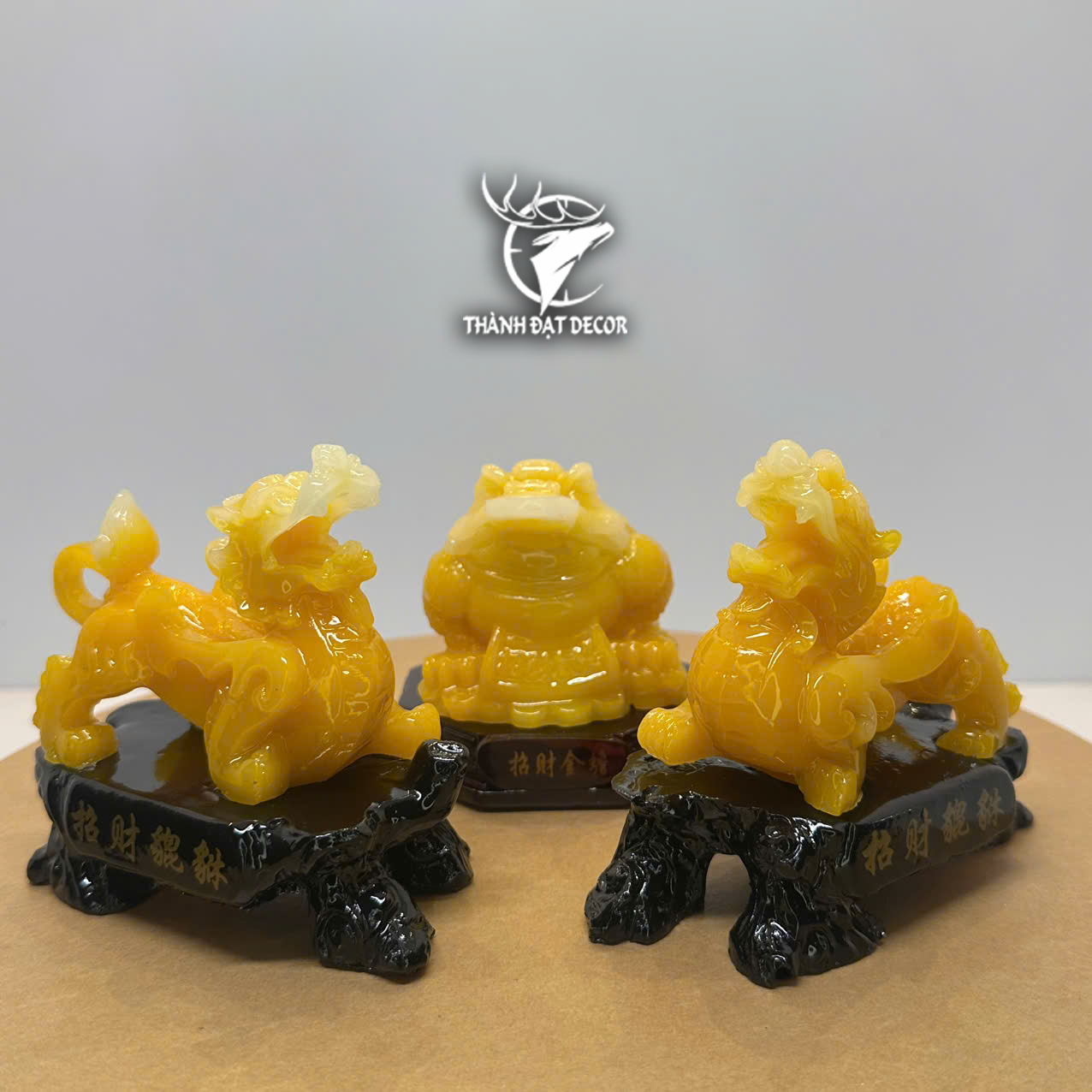 Combo Cặp Tỳ Hưu Cóc Thiềm Thừ Phong Thủy, Decor Thờ Cúng Bàn Thần Tài Thổ Địa Tân Gia Khai Trương