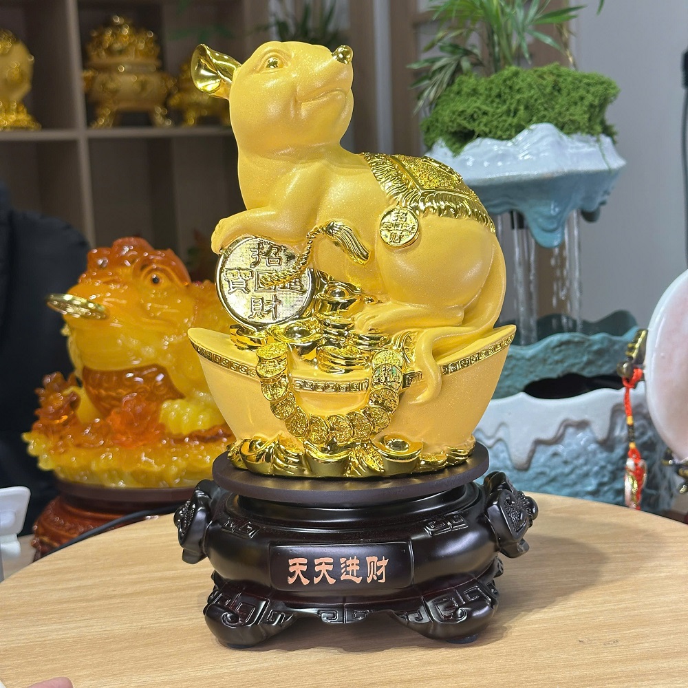 Tượng Phong Thuỷ Linh Vật 12 Con Giáp 18x15x29cm, Quà Tặng Decor Tân Gia Khai Trương Sinh Nhật