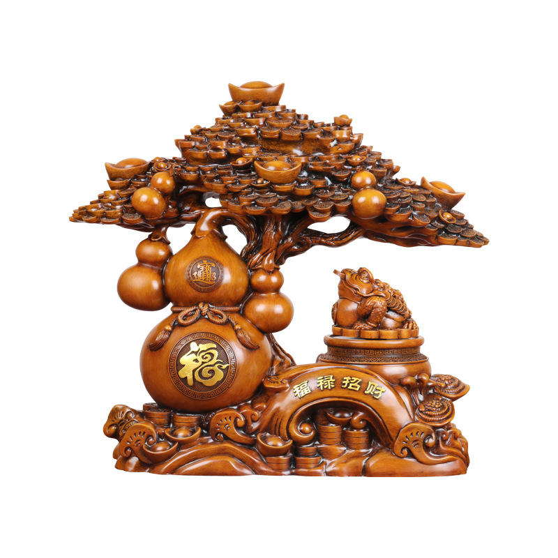 Cây tiền cóc phong thủy 27x10x24cm – tượng Thiềm Thừ Decor Quà Tặng tân gia khai trương sinh nhật