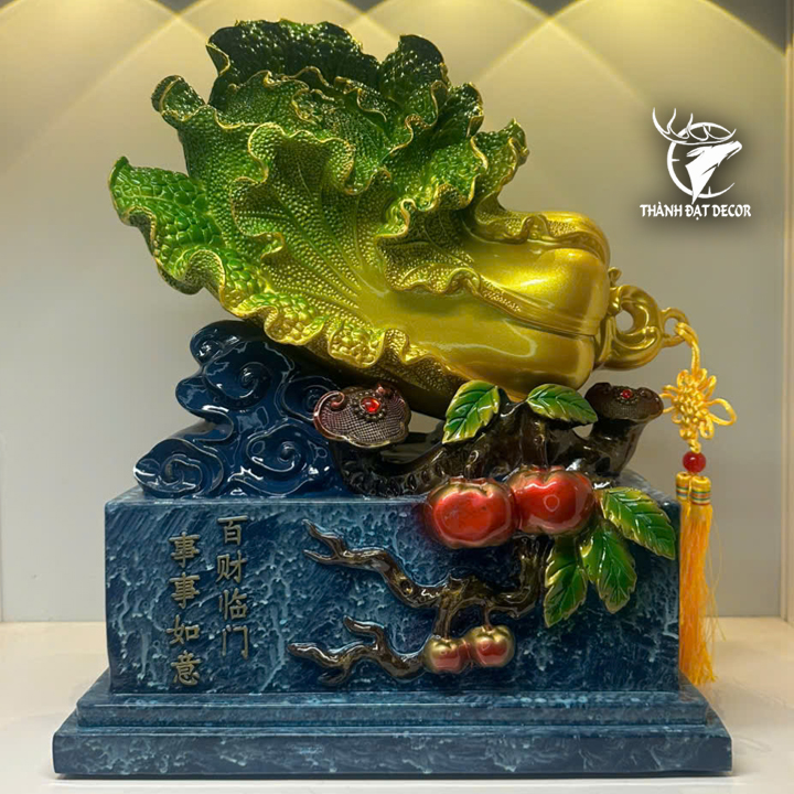 Hộp Hồ Lô Bắp Cải Phong Thủy Size 38, Quà Tặng Tân Gia, Khai Trương, Sinh Nhật, Trang Trí Decor Nhà Cửa