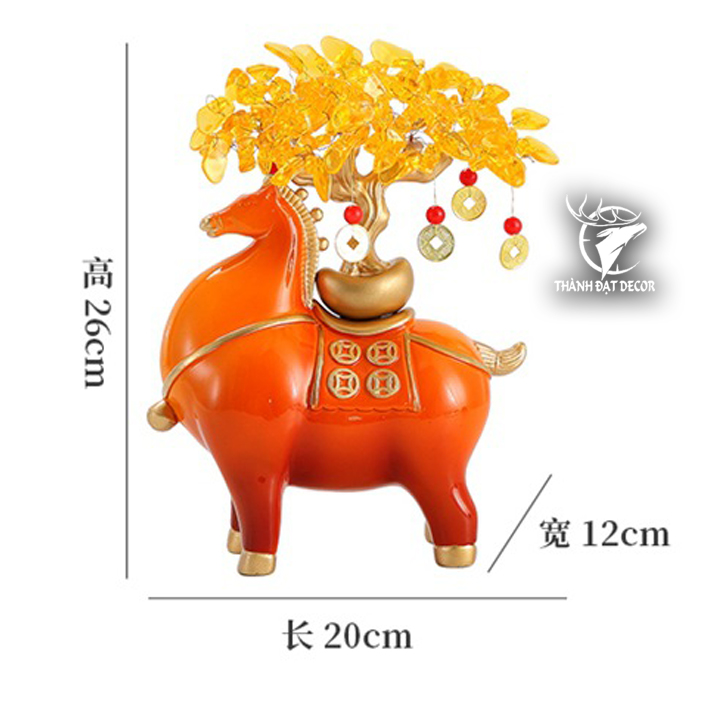 Tượng Ngựa Phong Thủy Trí Phòng Khách, Quà Tặng Tân Gia Khai Trương Phù Hợp Với Người Tuổi Ngọ