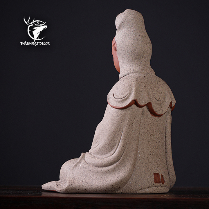 Tượng Phật Bà Quan Thế Âm Bồ Tát Gốm Tử Sa , Tượng Phong Thủy Thờ Cúng, Quà Tặng Tân Gia, Khai Trương, Sinh Nhật