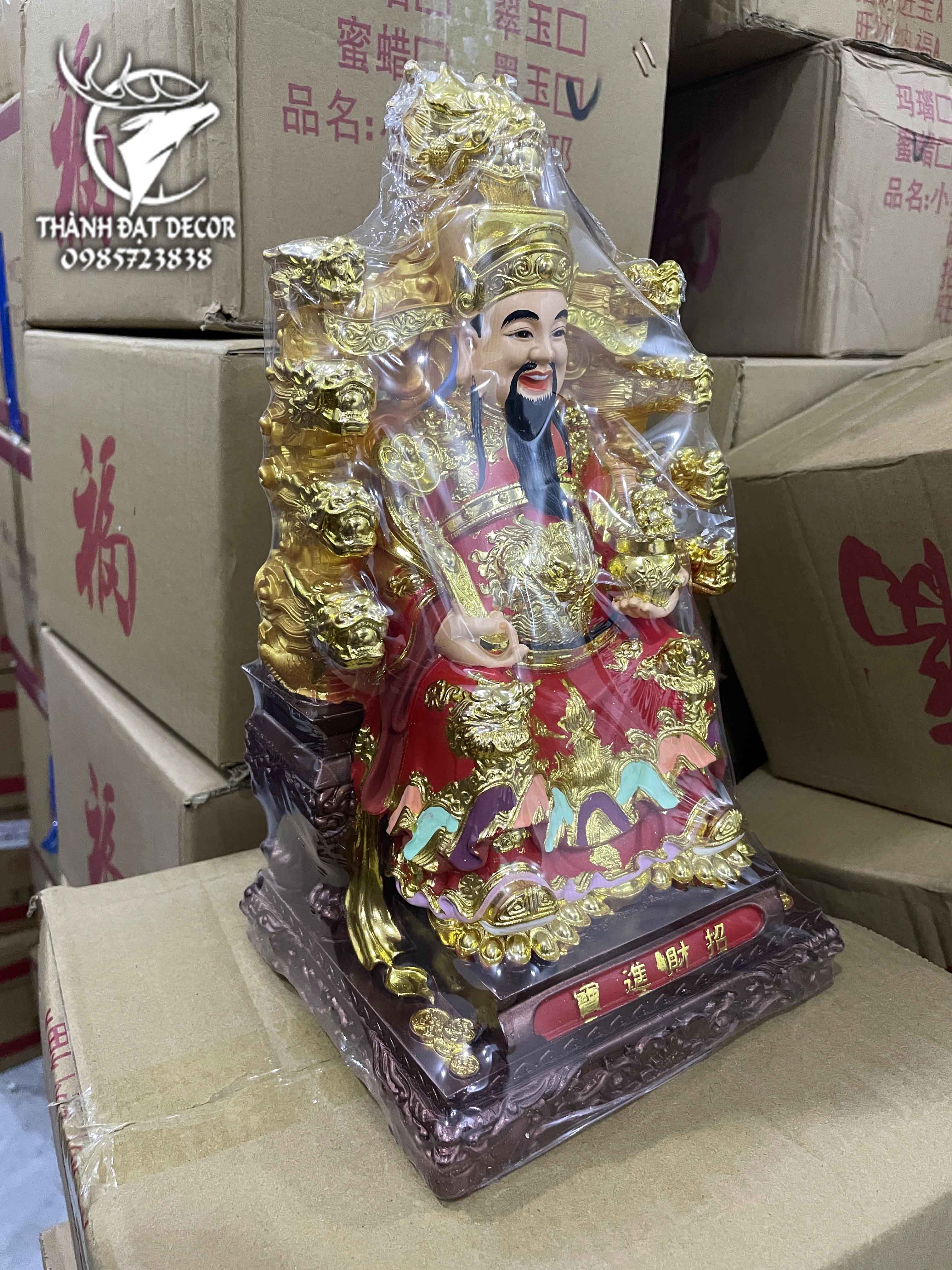 Tượng Ông Thần Tiền Size 30Cm, Quan Thần Linh ,Triệu công Minh, Đồ Thờ Cúng , Vật Phẩm Phong Thủy