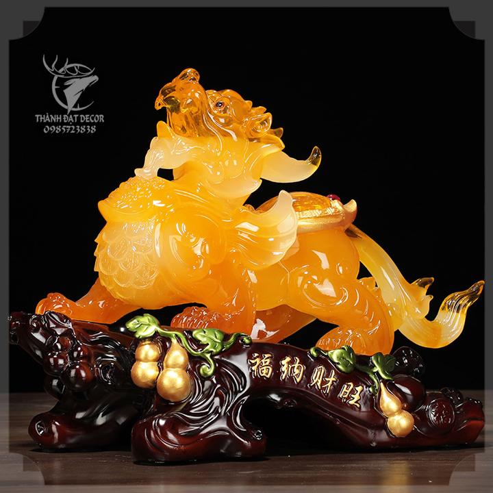 Tượng Tỳ Hưu Trấn Trạch Chiêu Tài size 32, Trang Trí Nội Thất Quà Tặng Tân Gia, Khai Trương, Sinh Nhật, Tặng Sếp