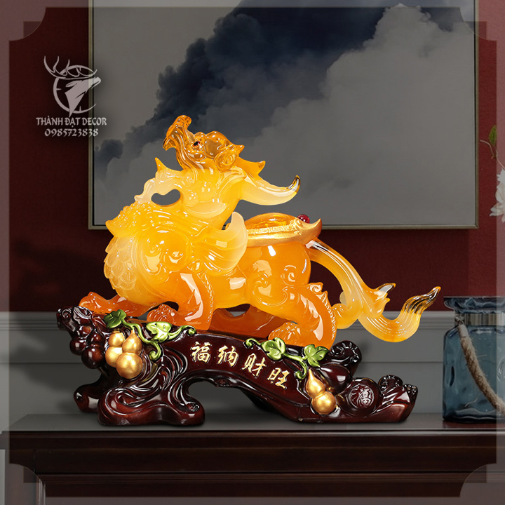 Tượng Tỳ Hưu Trấn Trạch Chiêu Tài size 32, Trang Trí Nội Thất Quà Tặng Tân Gia, Khai Trương, Sinh Nhật, Tặng Sếp