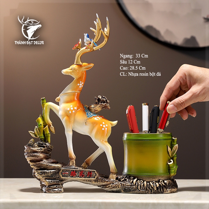 Hộp Bút Ống Đựng Bút Doanh Nhân,Thuyền Thuận Buồn Xuôi Gió Để Bàn Pha Lê Quà Tặng Khai Trương Tặng Sếp Giám Đốc Lãnh Đạo