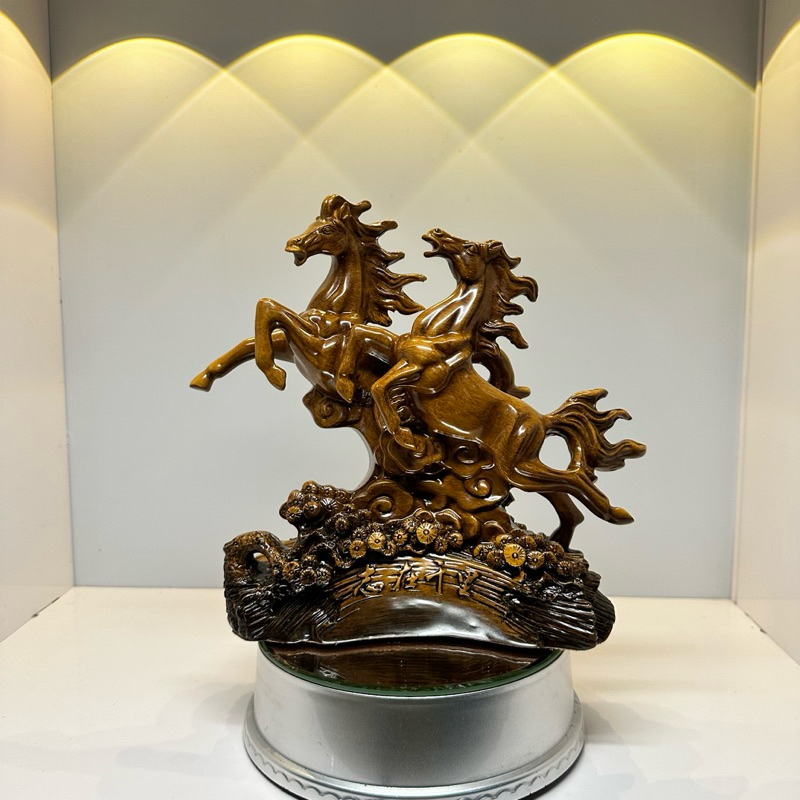 Tượng Song Mã , 2 Con Ngựa Dành Cho Người Tuổi Ngọ Trang Trí Nội Thất, Quà Tặng Tân Gia Khai Trương