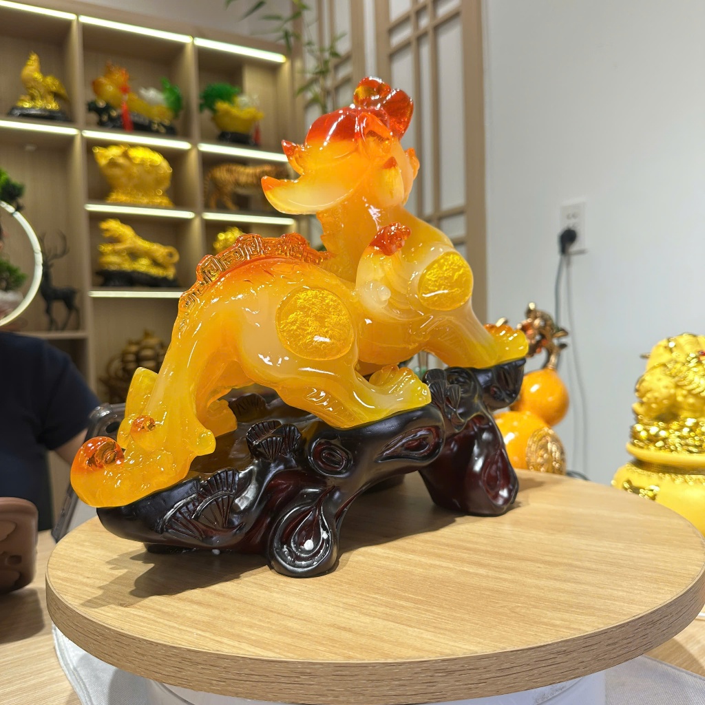 Tượng Tỳ Hưu Kéo Bắp Cải, Cóc Ngậm Tiền Phong Thuỷ Dùng Trang Trí Nội Thất