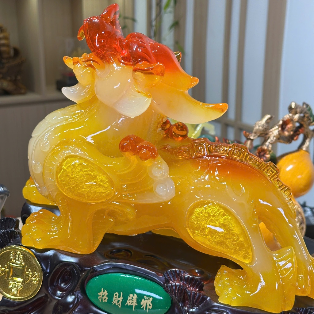 Tượng Tỳ Hưu Kéo Bắp Cải, Cóc Ngậm Tiền Phong Thuỷ Dùng Trang Trí Nội Thất