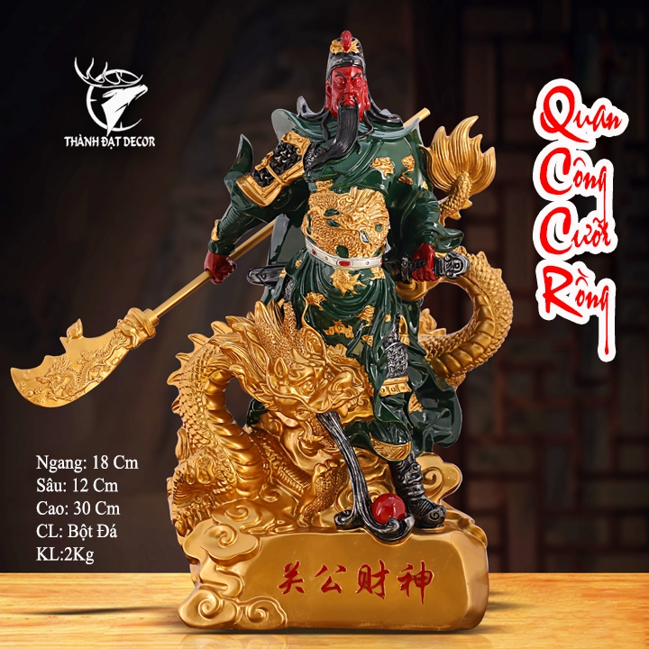 Tượng Quan Công Quan Vân Trường Cưỡi Rồng, Quà Tặng Tân Gia Khai Trương Sinh Nhật Ý Nghĩa