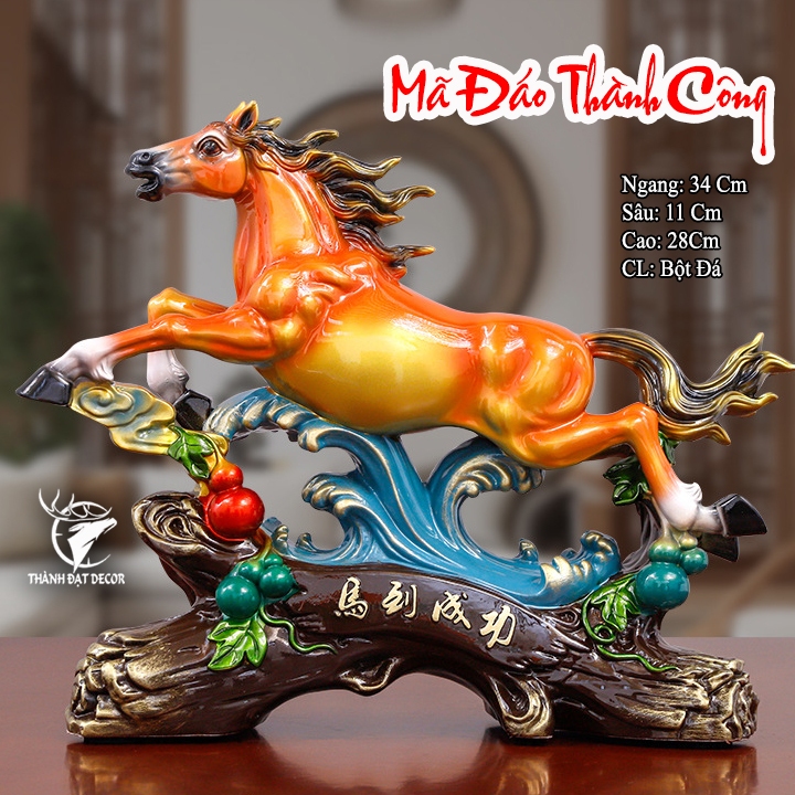 Tượng Ngựa Phong Thủy Trí Phòng Khách, Quà Tặng Tân Gia Khai Trương Phù Hợp Với Người Tuổi Ngọ