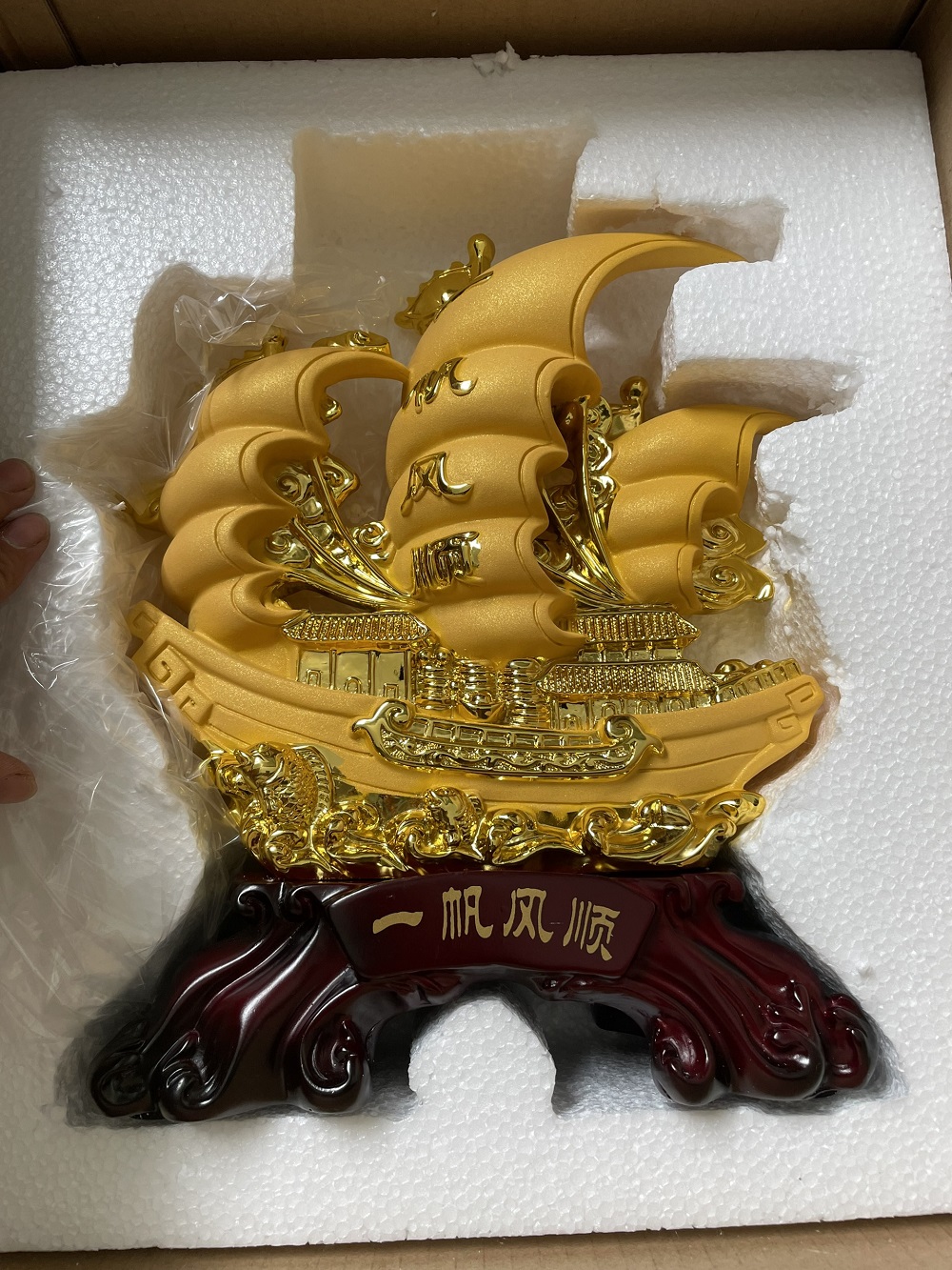 Tượng Thuyền Thuận Buồm Xuôi Gió Phong Thủy Size 30 , Quà Tặng Tân Gia , Khai Trương , Tặng Sếp , Tượng Phong Thủy