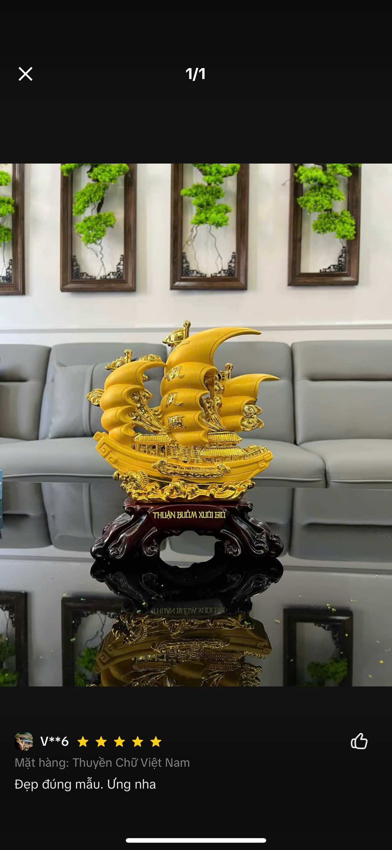 Tượng Thuyền Thuận Buồm Xuôi Gió Phong Thủy Size 30 , Quà Tặng Tân Gia , Khai Trương , Tặng Sếp , Tượng Phong Thủy