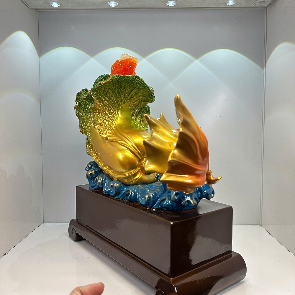 Hộp Hồ Lô Bắp Cải Phong Thủy Size 38, Quà Tặng Tân Gia, Khai Trương, Sinh Nhật, Trang Trí Decor Nhà Cửa