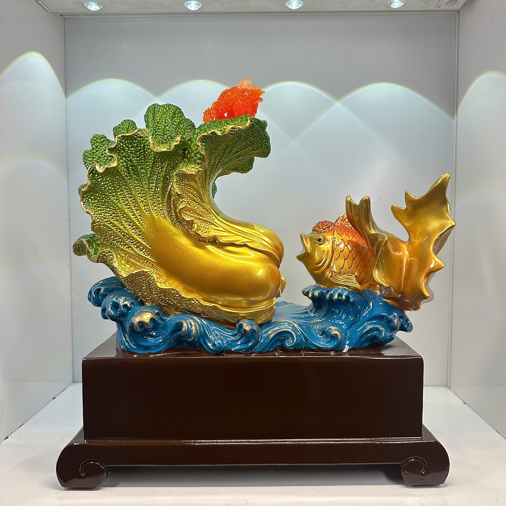 Hộp Hồ Lô Bắp Cải Phong Thủy Size 38, Quà Tặng Tân Gia, Khai Trương, Sinh Nhật, Trang Trí Decor Nhà Cửa