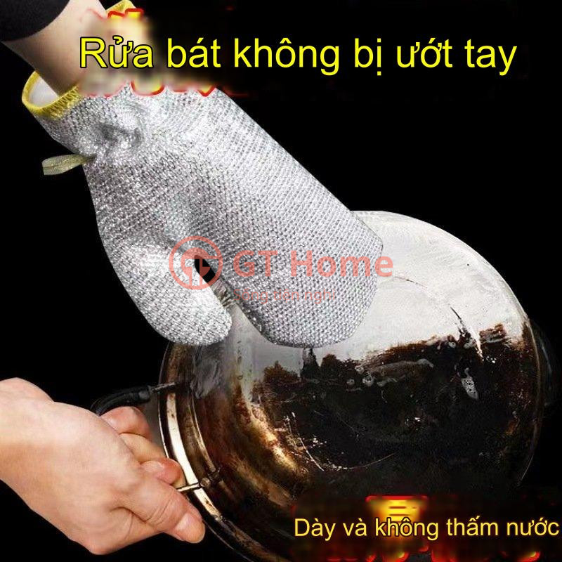 Găng tay bạc rửa chén đa năng
