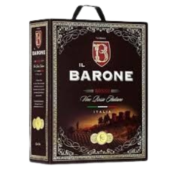 HỘP VANG Ý BARONE ROSSO 12% 3L