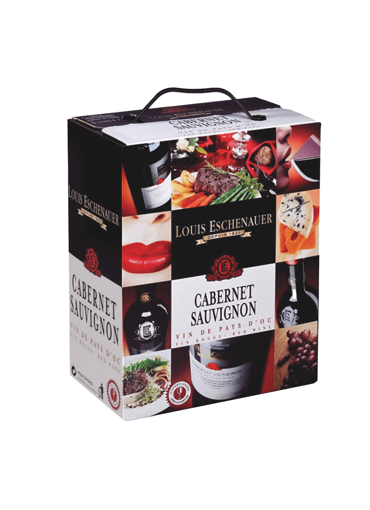 HỘP VANG PHÁP LOUIS 3L CABERNET SAUVIGNON