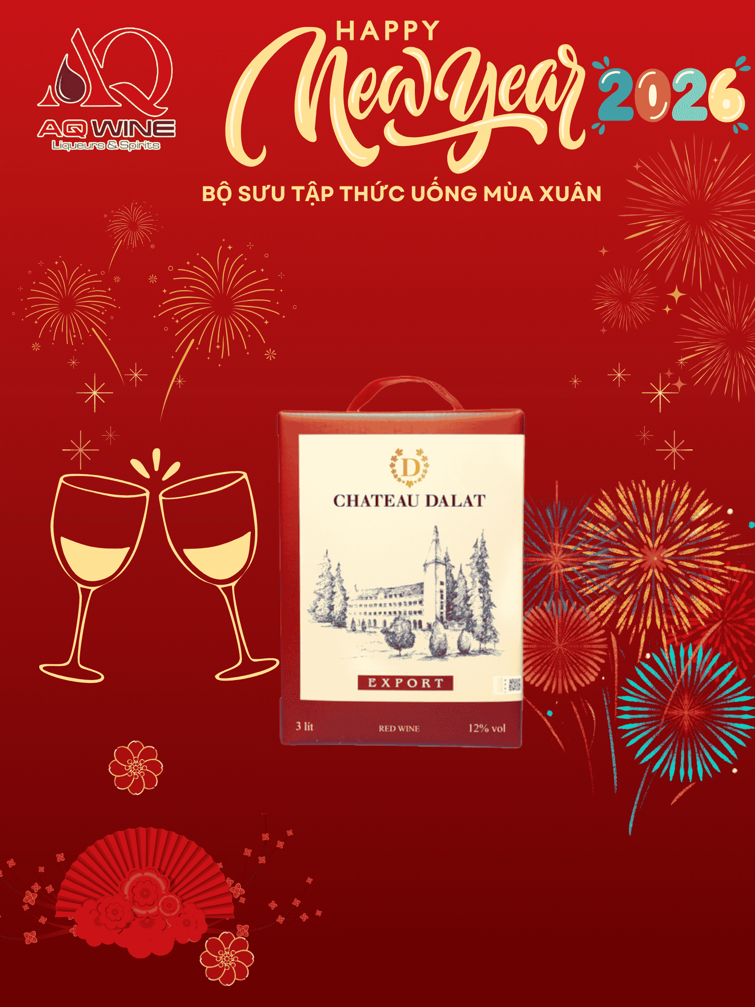 VANG ĐÀ LẠT EXPORT RED WINE HỘP 3L