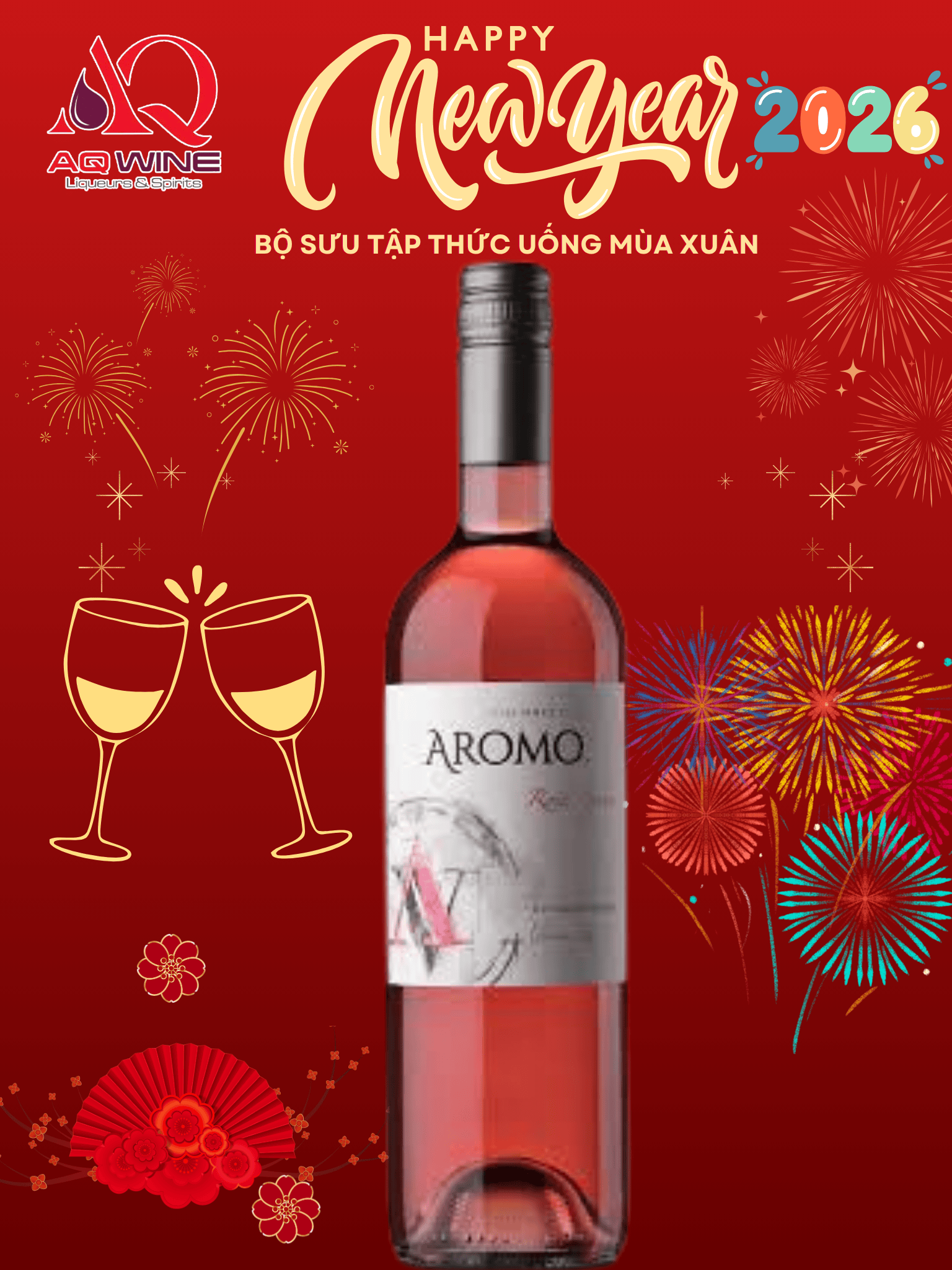 VANG CHILE HỒNG AROMO ROSÉ SYRAH 75CL 13%