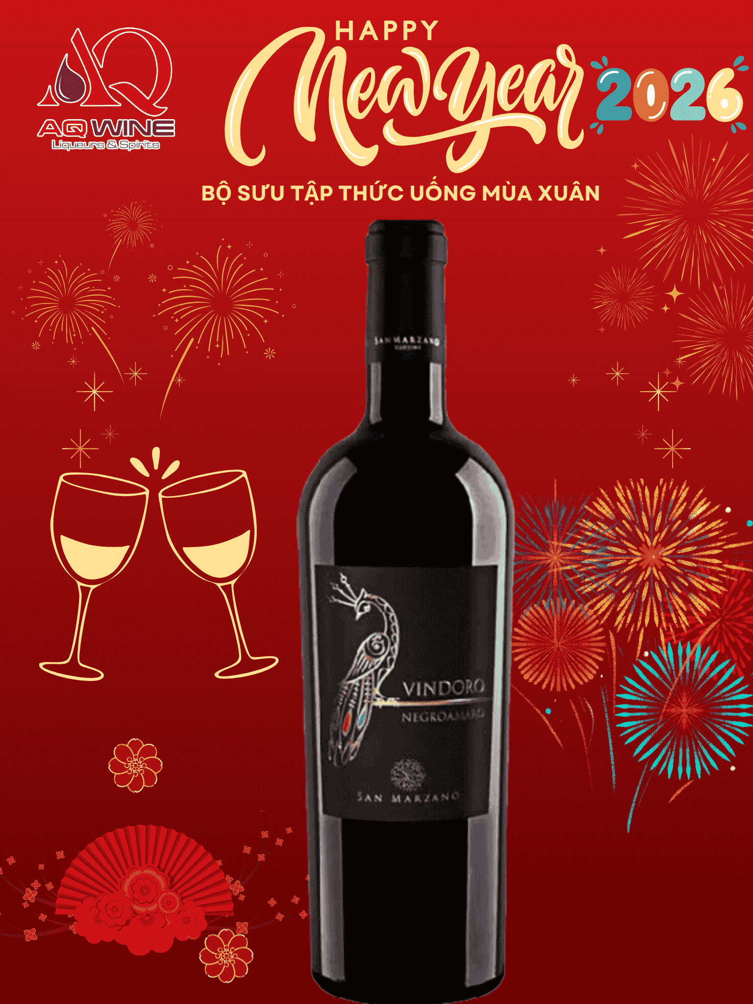 VANG Ý VINDORO ( CON CÔNG ) 15% 75CL