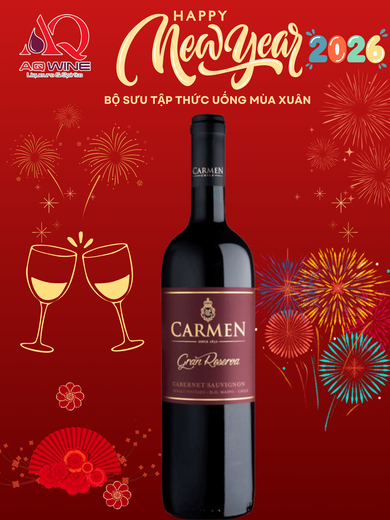 VANG CHILE CARMEN GRAND RESERVA 2019 CABERNET - SAUVIGNON 13.5 75CL