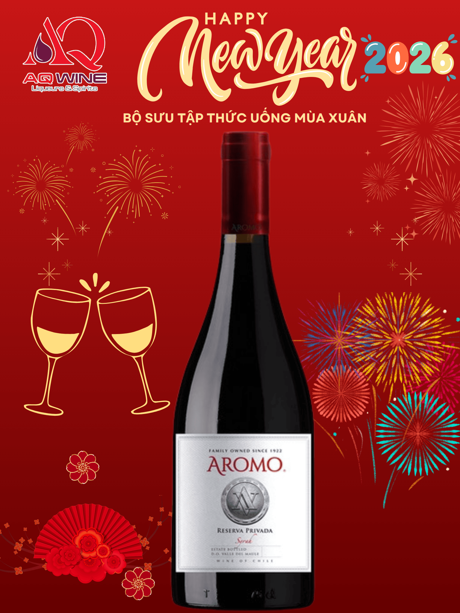 VANG CHILE ĐỎ AROMO RESERVA PRIVADA SYRAH 75CL 14%