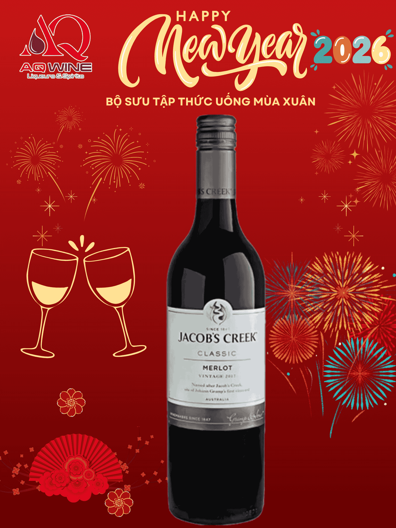 VANG ÚC JACOB CREEK MERLOT 75CL