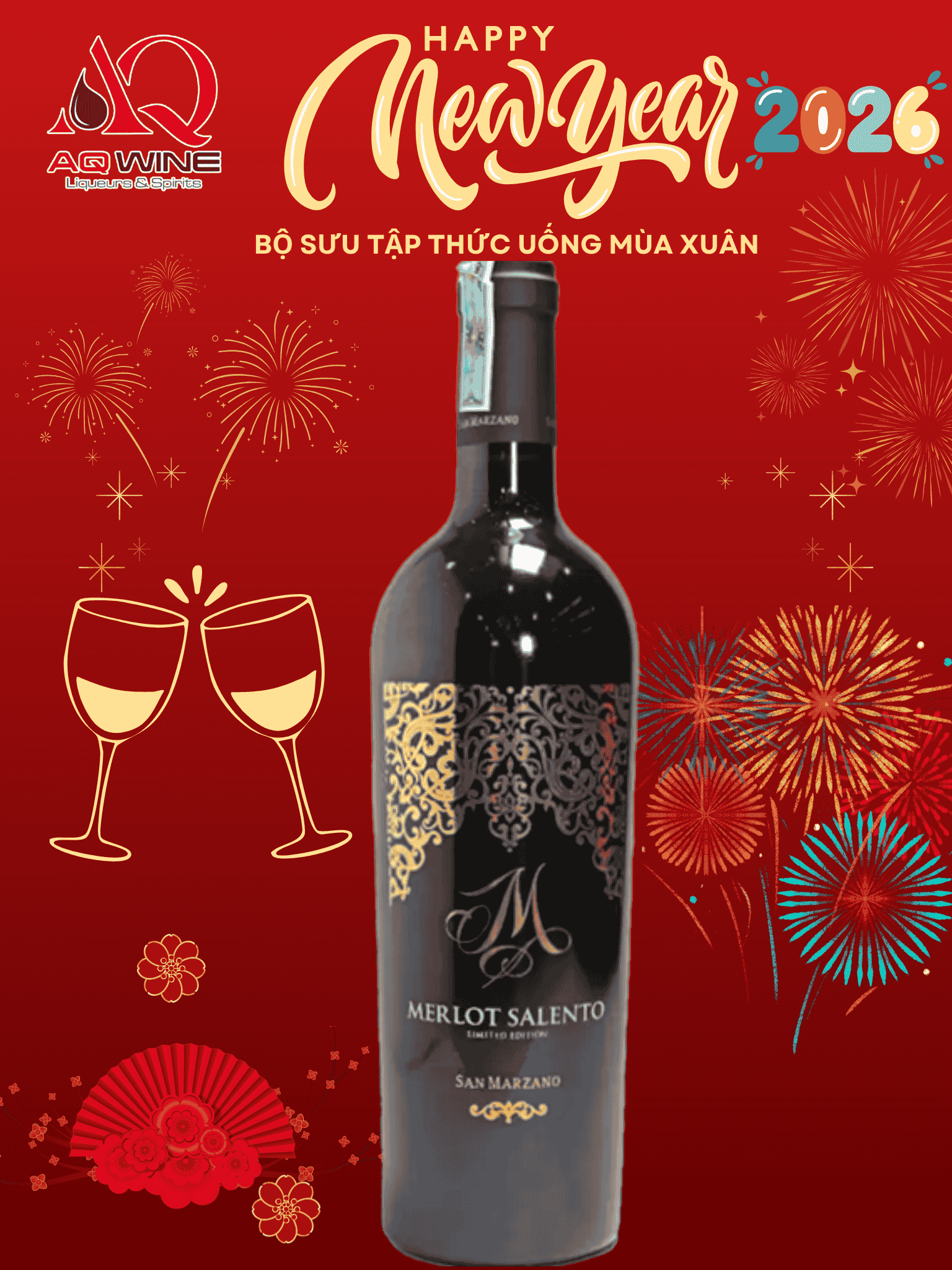 VANG Ý ( M ) MERLOT SALENTO ( SAN MARZANO ) 14.5% 75CL