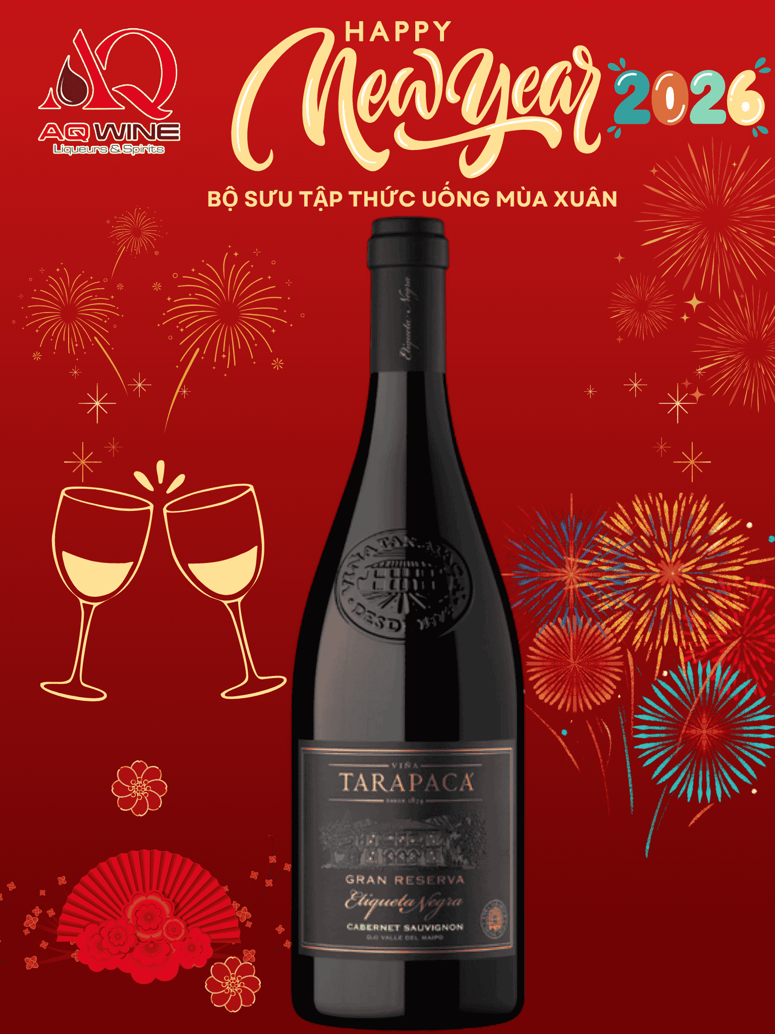 RƯỢU VANG ĐỎ CHILE TARAPACA GRAND RESERVA BLACK LABEL CABERNET SAUVIGNON