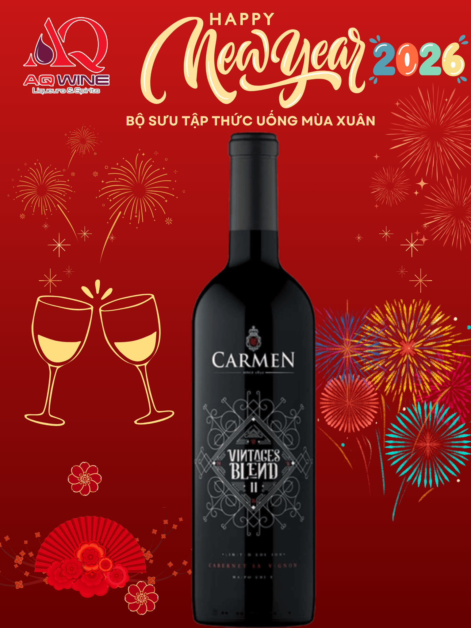 VANG CHILE CARMEN VINTAGE BLEND 14% 75CL