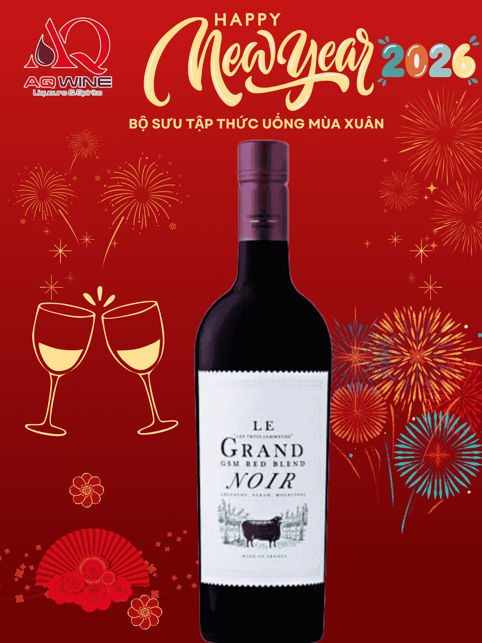 RƯỢU VANG PHÁP LE GRAND NOIR CLASSIC GSM RED BLEND