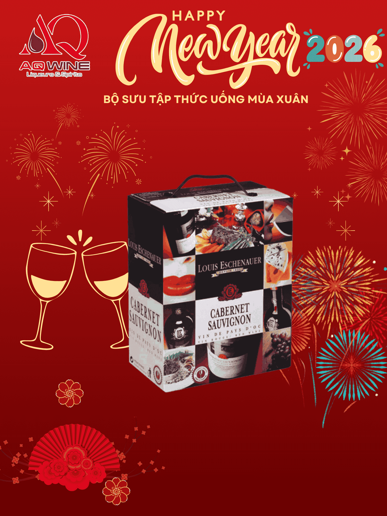 HỘP VANG PHÁP LOUIS 5L CABERNET SAUVIGNON