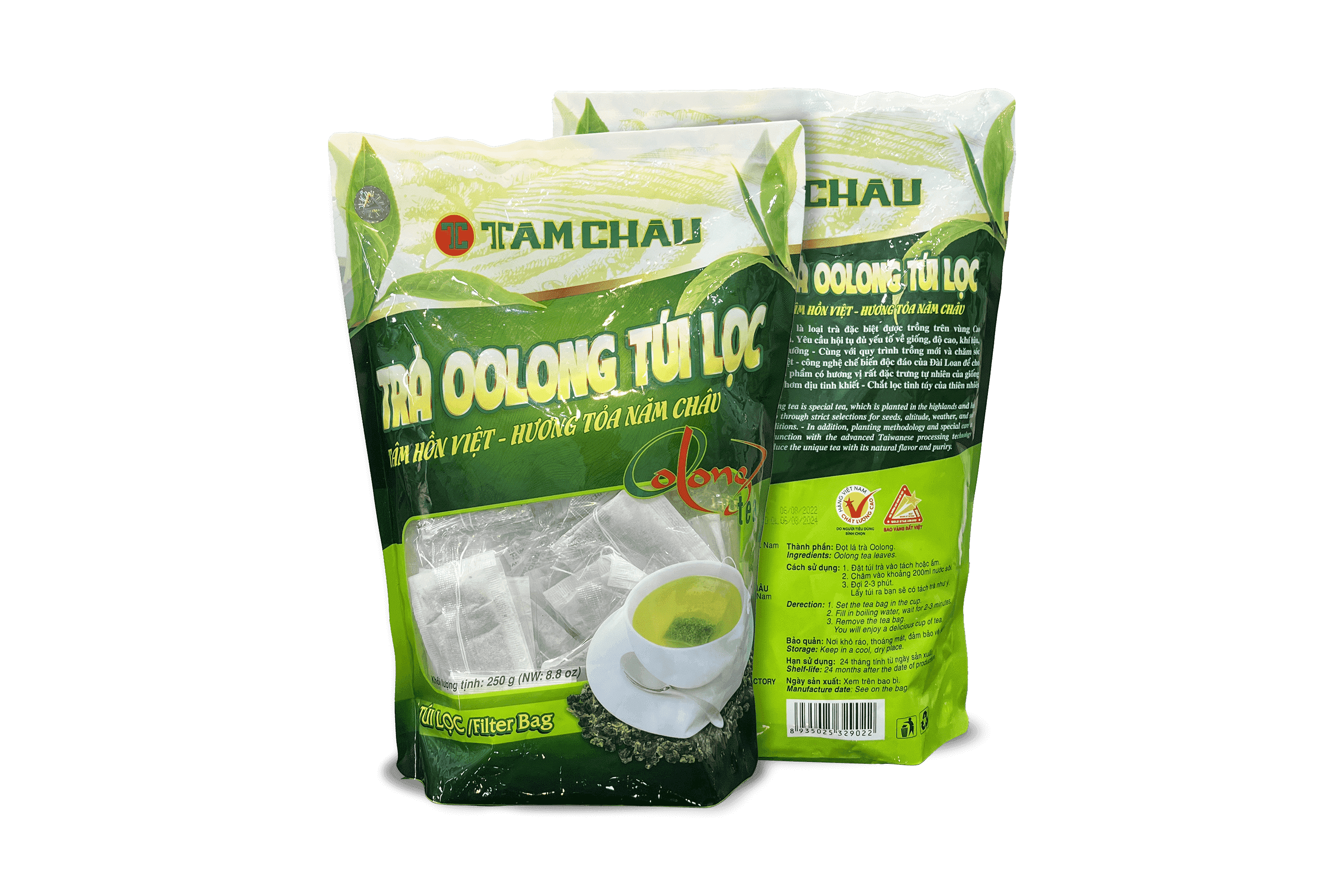 TRÀ OOLONG TÚI LỌC GÓI 250G