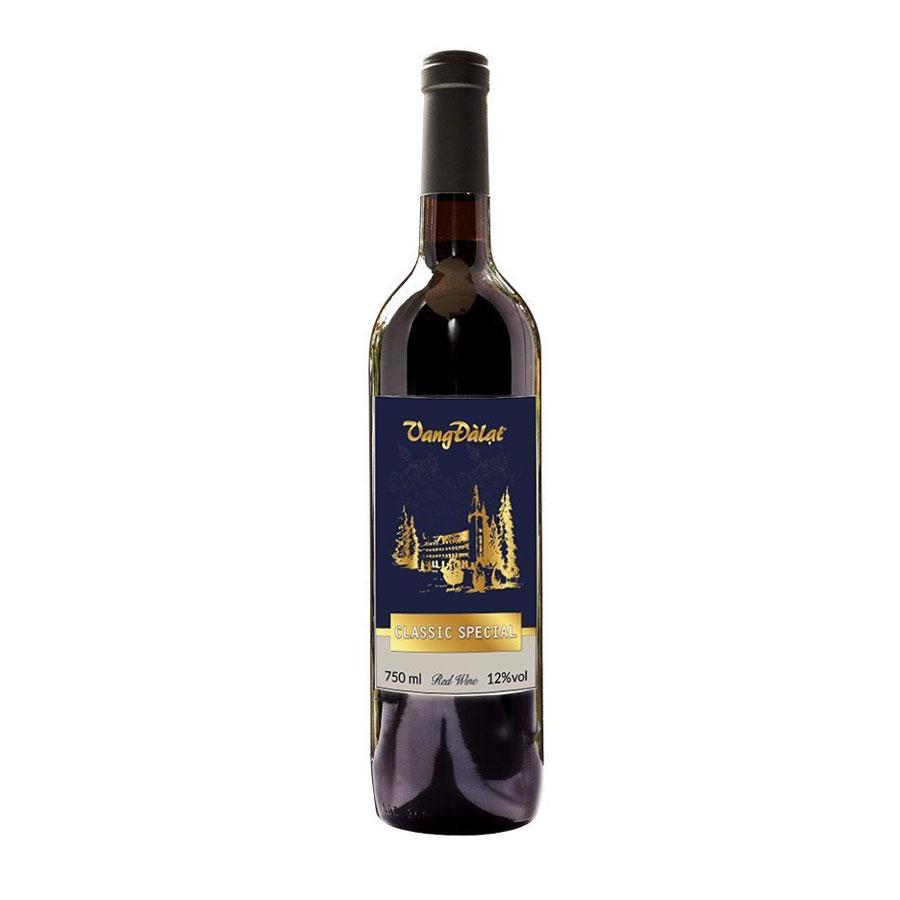 VANG ĐÀ LẠT CLASSIC SPECIAL RED WINE 750ML