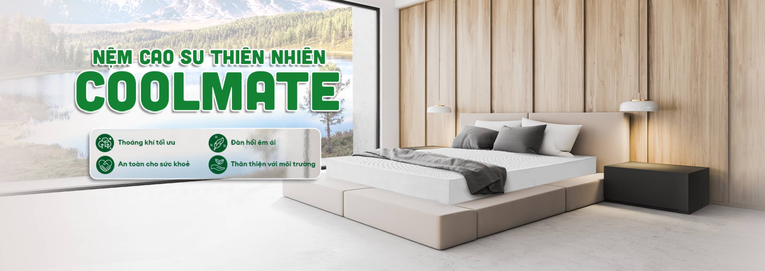Nệm cao su thiên nhiên COOLMATE