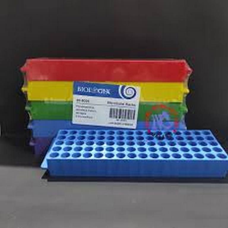 Giá đựng ống ly tâm 1,5-2ml, 80 vị trí, Microcentrifuge Tube Racks, Hãng Biologix - Mỹ