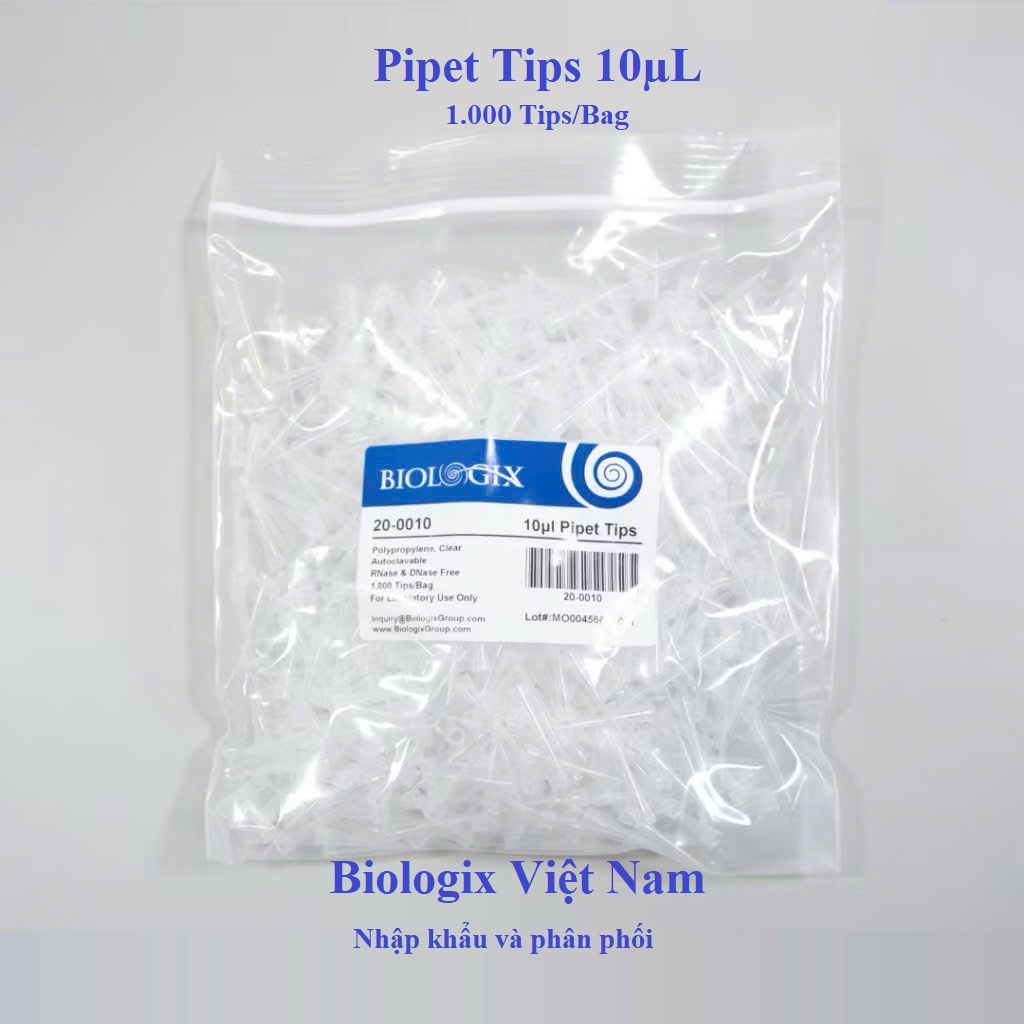 Đầu côn có lọc 10μl-1000μl Extra-long, 1000 típ/gói Filter Pipette Tips, hãng Biologix