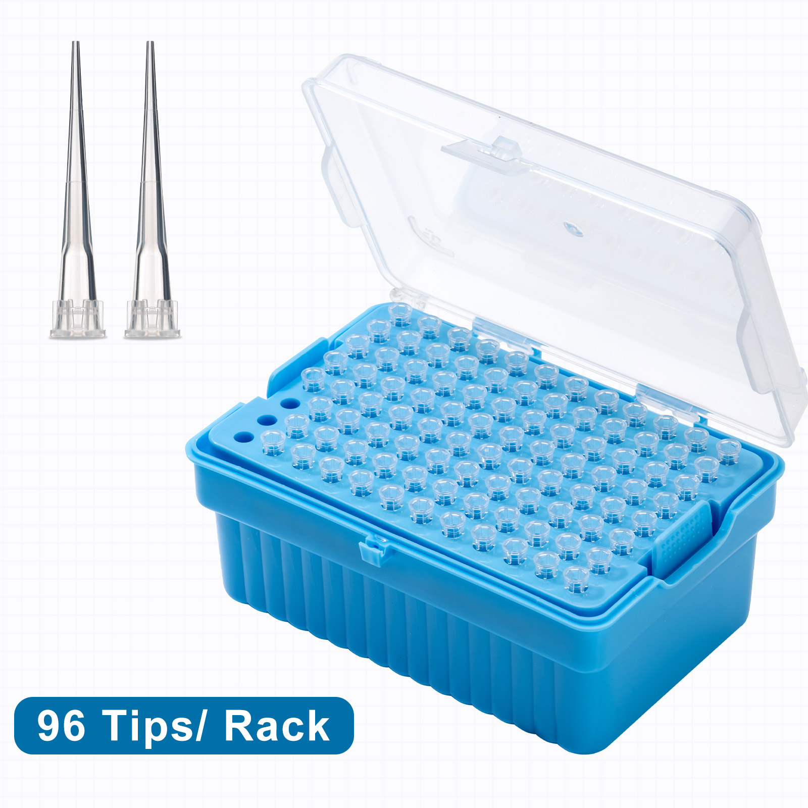 Đầu côn 10μl, Đầu tip (Pipet Tips), 96 chiếc/hộp-vô trùng, 1000 chiếc/túi, Hãng Biologix
