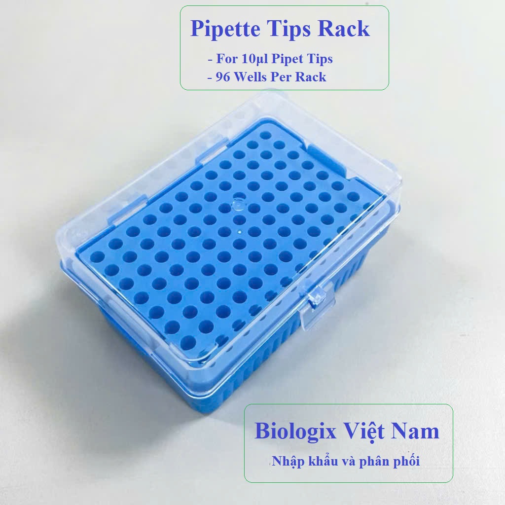 Rack/ Hộp đựng đầu côn 10µl, 200µl, 1000µl, 1250µl (Không gồm đầu típ), hãng Biologix
