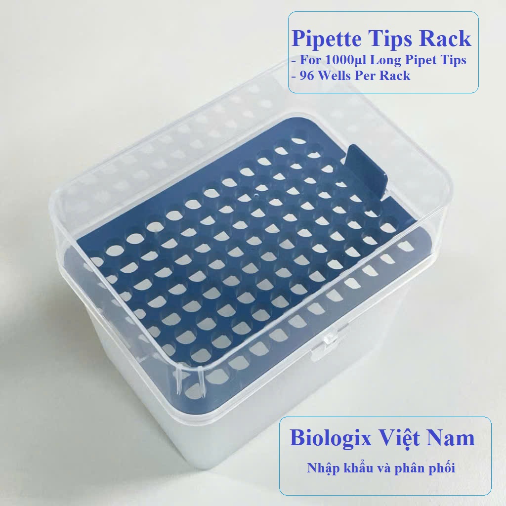 Rack/ Hộp đựng đầu côn 10µl, 200µl, 1000µl, 1250µl (Không gồm đầu típ), hãng Biologix