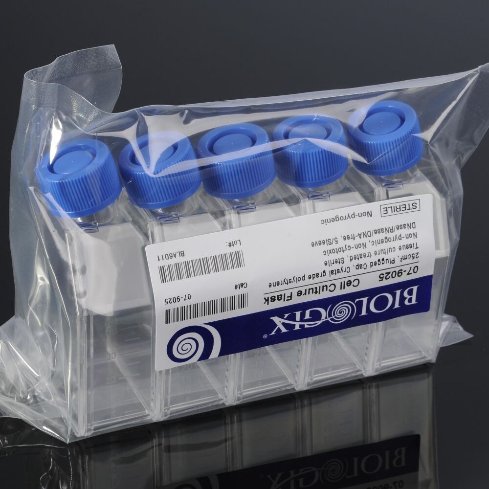 Chai nuôi cấy tế bào-Cell Culture Flasks, 5 cái/túi, Hãng Biologix-USA