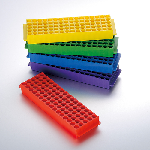 Giá đựng ống ly tâm 1,5-2ml, 80 vị trí, Microcentrifuge Tube Racks, Hãng Biologix - Mỹ