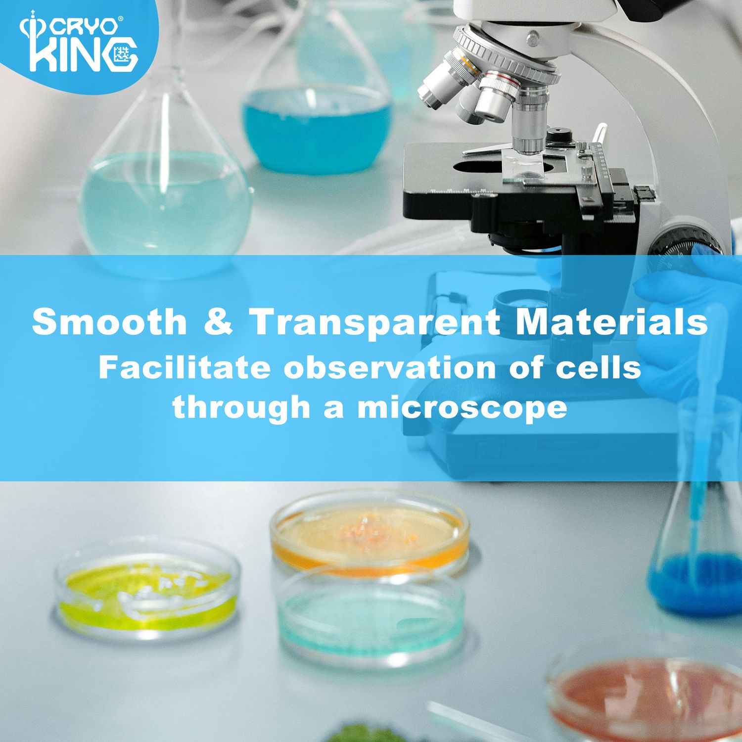 Đĩa nuôi cấy tế bào 30mm-150mm, (Cell Culture Dishes), 10 cái/túi tiệt trùng, Hãng Biologix-USA