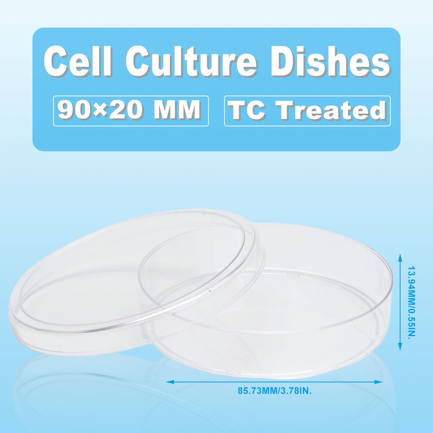 Đĩa nuôi cấy tế bào 30mm-150mm, (Cell Culture Dishes), 10 cái/túi tiệt trùng, Hãng Biologix-USA