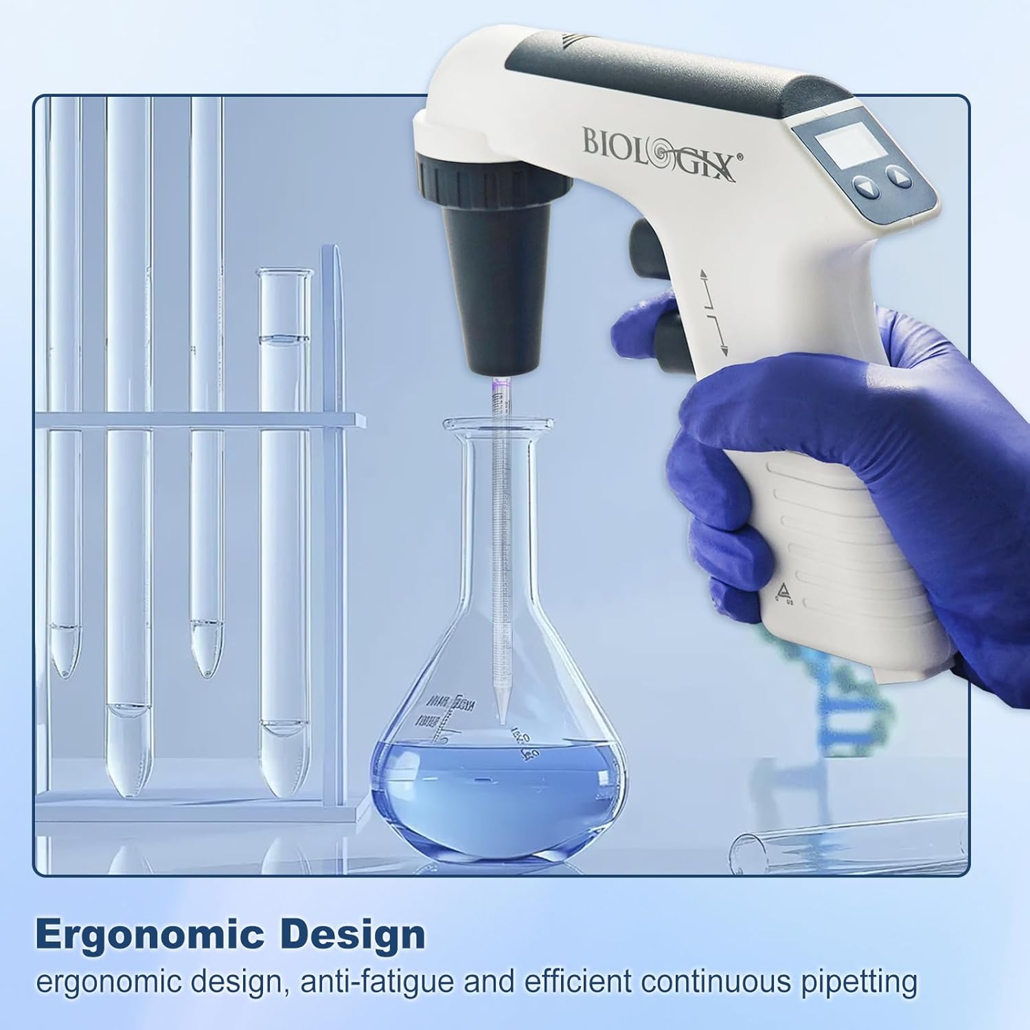 Dụng cụ Trợ hút Pipette 0.1- 100 mL hiển thị số điện tử-Pipette Filler, 01-2204, hãng Biologix